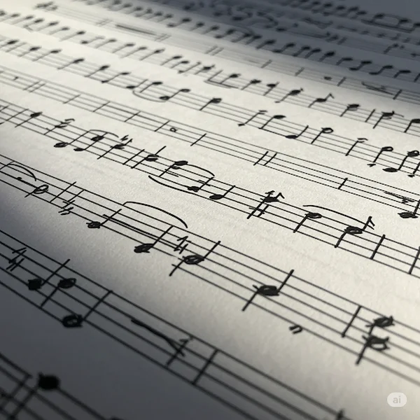 Example of clear, legible handwritten music notation.
