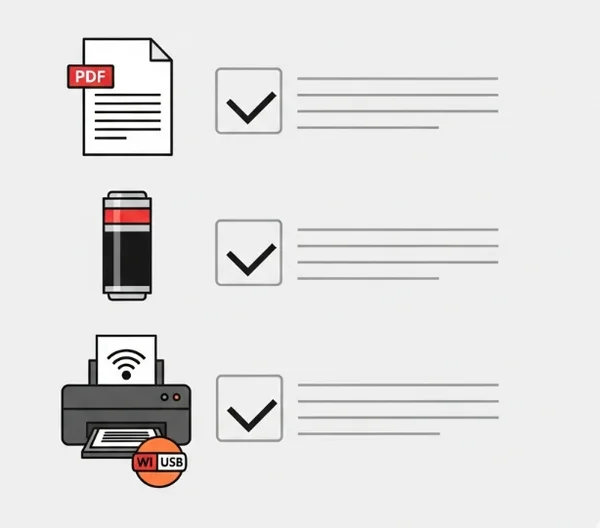 Checklist for preparing to print staff paper perfectl