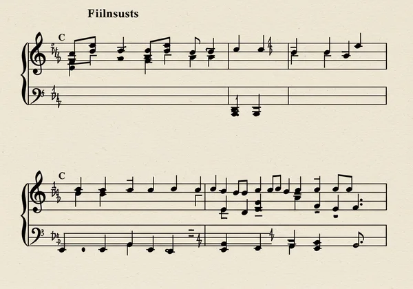 Example of specialized guitar tablature staff paper